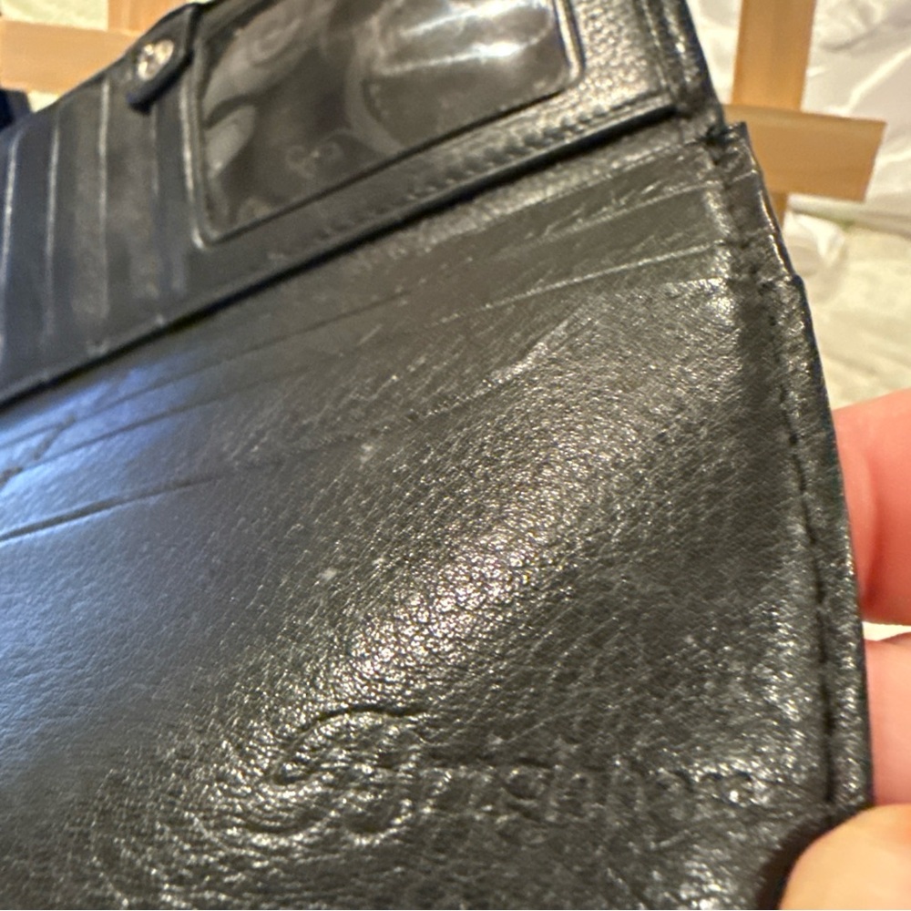 Brighton Black Floral Embossed Shoulder Bag - Picture 4 of 10